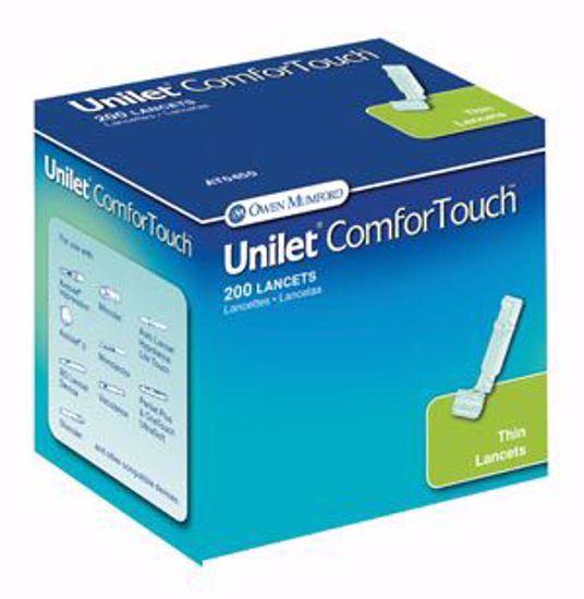 Picture of OWEN MUMFORD UNILET® BRAND LANCETS G.P. Superlite Lancet, 23G, White, 200/Bx