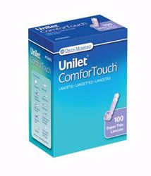 Picture of OWEN MUMFORD UNILET® BRAND LANCETS Unilet Comfortouch Lancet, Ultra Thin, 30G, Purple, 100/Bx