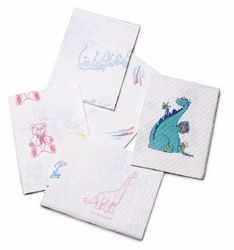 Picture of TIDI 2-PLY TISSUE/POLY TOWEL Towel, 2-Ply Tissue & Poly, TIDI Tooth Print, 13" X 18", 500/Cs