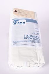 Picture of TIDI POST MORTEM BAG Vinyl Body Bag, Curved Zipper, White, 36" X 90", 10/Cs