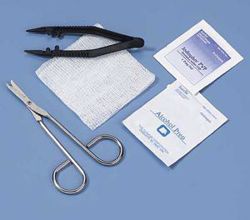 Picture of BUSSE SUTURE REMOVAL SETS Suture Removal Set, Post-Grip™ Forceps, Alcohol Prep Pad, & Iodophor PVP Prep Pad, 50/Cs