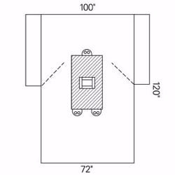 Picture of HALYARD DRAPES Transverse Laparotomy Drape, 15/Cs