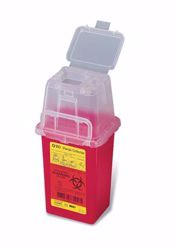 Picture of BD PHLEBOTOMY SHARPS COLLECTORS Sharps Collector, 1.5 Qt, Phlebotomy, Red, 36/Cs (30 Cs/Plt) (Continental US Only)