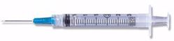 Picture of BD 3 ML SYRINGES & NEEDLES Syringe/ Needle Combination, 3Ml, Luer-Lok™ Tip, 23G X 1", 100/Bx, 8 Bx/Cs (Continental US Only)