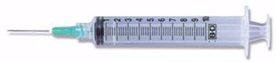 Picture of BD 10 ML SYRINGES & NEEDLES Syringe/ Needle Combination, 10Ml, Luer-Lok™ Tipp, 22G X 1", 100/Bx, 4 Bx/Cs (Continental US Only)