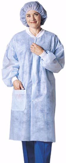 Picture of BUSSE LAB COATS Lab Coat, Large/ X-Large, Blue, 30/Cs