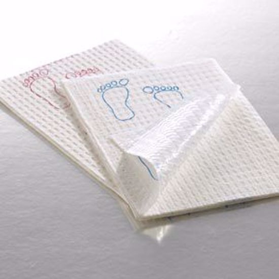 Picture of GRAHAM MEDICAL PODIATRIC TOWELS Polyback Towel, 13½" X 18", Mauve, Footprint®, 3-Ply, 500/Cs