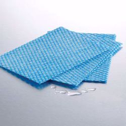 Picture of GRAHAM MEDICAL WASHCLOTHS & HAND TOWELS Non-Woven Washcloth, 10" X 13½", Blue, 50/Pk, 10 Pk/Cs (108 Cs/Plt)