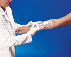 Picture of INTEGRA LIFESCIENCES SURGILAST® TUBULAR ELASTIC BANDAGE RETAINER Dressing Retainer, Fingers, Toes & Wrists, Size 1, Latex Free (LF), 25 Yd/Ea