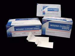 Picture of DUKAL WOUND CLOSURE STRIPS Wound Closure Strip, Sterile, ¼" X 1½", 6/Pkg, 50 Pkg/Bx, 4 Bx/Cs