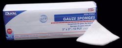 Picture of DUKAL WOVEN COTTON GAUZE SPONGES Gauze Sponge, 3" X 3", Non-Sterile, 12-Ply, 200/Bg, 20 Bg/Cs