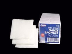 Picture of DUKAL WOVEN COTTON GAUZE SPONGES Gauze Sponge, 4" X 4", Non-Sterile, 12-Ply, 200/Bg, 10 Bg/Cs (50 Cs/Plt)
