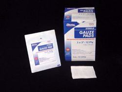 Picture of DUKAL GAUZE PADS Gauze Pad, 3" X 3", 12-Ply, 100/Bx, 24 Bx/Cs (30 Cs/Plt)