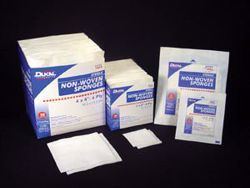 Picture of DUKAL CLINISORB NON-WOVEN SPONGES Gauze Sponge, 4" X 4", Sterile, 4-Ply, 2/Pk, 50 Pk/Bx, 12 Bx/Cs (36 Cs/Plt)