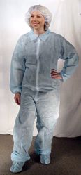 Picture of DUKAL COVERALLS Coveralls, Blue, Size XL, Disposable, 5/Bg, 5 Bg/Cs