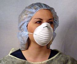 Picture of DUKAL SURGICAL FACE MASKS Face Mask, Coned Shaped, White, 50/Bx, 20 Bx/Cs