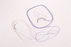Picture of ETHICON VICRYL™ (POLYGLACTIN 910) SUTURES Suture, Taper Point, Size 4-0, 27", Undyed Braided, Needle SH, ½ Circle, 3 Dz/Bx (Continental US Only)