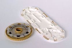 Picture of ETHICON SURGICAL GUT SUTURE - CHROMIC Suture, Taper Point, Size 4-0, 27", Needle SH, ½ Circle, 3 Dz/Bx (Continental US Only)