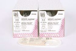 Picture of ETHICON VICRYL™ RAPIDE (POLYGLACTIN 910) SUTURES Suture, Precision Point Reverse Cutting, Size 4-0, 18", Undyed Braided, Needle PS-2, 3/8 Circle, 1 Dz/Bx (Continental US Only)