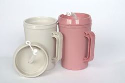 Picture of MEDEGEN INSULATED PITCHERS Gray Pitcher, Lid, Straw & Handle, Gray, 24/Cs