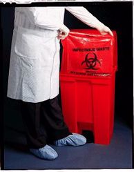 Picture of MEDEGEN SURE-SEAL™ INFECTIOUS WASTE BAGS Infectious Waste Bag, 31" X 41", 1.1 Mil, 250/Cs