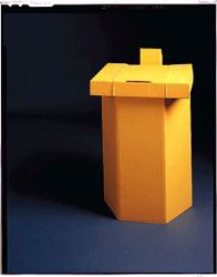 Picture of MEDEGEN TOSS-A-WAY® HAMPER STAND Hamper Stand, 17" X 15" X 25", Yellow, 10/Cs
