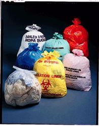 Picture of MEDEGEN ULTRA-TUFF™ LINEN BAGS Soiled Linen Linen Bag, 23" X 8" X 41", 1.2 Mil, Blue, 250/Cs