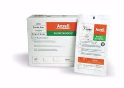 Picture of ANSELL ENCORE® MICROPTIC® POWDER-FREE LATEX SURGICAL GLOVES Surgical Gloves, Size 5½, 50 Pr/Bx, 4 Bx/Cs (US Only)