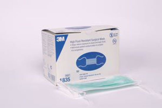 Picture of 3M™ FLUID RESISTANT SURGICAL & PATIENT CARE MASKS Tie-On Surgical Mask, 50/Bx, 12 Bx/Cs (36 Cs/Plt) (US Only)