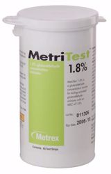 Picture of METREX METRITEST™ GLUTARALDEHYDE Metritest 1.8, For 28 Day Use Life, 60 Strips/Bottle, 2 Btl/Cs