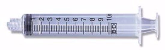 Picture of BD 10 ML SYRINGES & NEEDLES Lab Syringe, 10Ml , Eccentric Tip, Non-Sterile, Clean, Ready-To-Use, Bulk Pack, 100/Bx, 4 Bx/Cs (Continental US Only)
