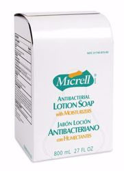 Picture of GOJO MICRELL® ANTIBACTERIAL LOTION SOAP Lotion Soap, 8 Oz Pump Bottle, 12/Cs