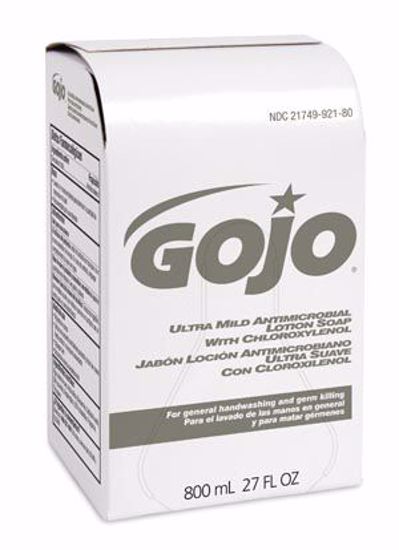 Picture of GOJO 800ML BAG-IN-BOX SYSTEM Ultra Mild Antimicrobial Lotion Soap With Chloroxylenol, 12/Cs