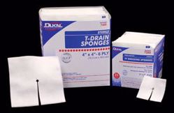 Picture of DUKAL IV & T-DRAIN SPONGES IV Sponge, 2" X 2" Sterile, 6-Ply, 2/Pk, 35 Pk/Bx, 20 Bx/Cs