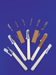 Picture of EXEL STERILE SURGICAL BLADES Surgical Blade, Stainless Steel, Size 10, 100/Bx, 10 Bx/Cs