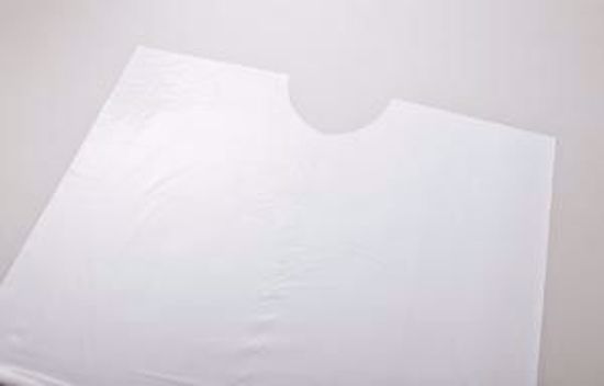 Picture of TIDI EVERYDAY SPECIALTY BIBS Drape Sheet, Economy Poly, 36" X 40", White, 100/Cs
