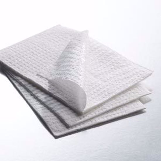 Picture of GRAHAM MEDICAL TISSUE/POLYBACK TOWELS Towel, White, 13½" X 18", 3-Ply, 500/Cs (63 Cs/Plt)