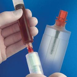 Picture of BD VACUTAINER® BLOOD TRANSFER DEVICE Female Luer Adapter, Pre-Attached Holder, Bulk, 200/Cs (Continental US Only)