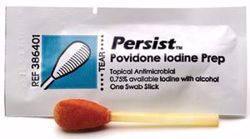 Picture of BD PERSIST™ SKIN PREP Swabsticks (1), 10% PVI-I & 70% Alcohol, 50/Bx, 10 Bx/Cs (Continental US Only)
