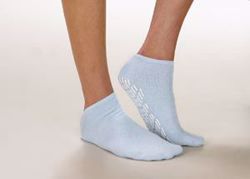 Picture of ALBA CARE-STEPS® SLIPPERS Slippers, Adult Medium, Single Tread, Blue, 48/Cs (70 Cs/Plt)