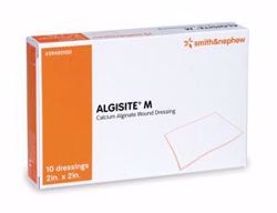 Picture of SMITH & NEPHEW ALGISITE™ M CALCIUM ALGINATE DRESSING Calcium Alginate Dressing, 2" X 2", 10/Pkg, 10 Pkg/Cs (US Only)