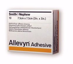 Picture of SMITH & NEPHEW ALLEVYN™ ADHESIVE DRESSINGS Adhesive Dressing, 3" X 3", 10/Pkg, 4 Pkg/Cs (168 Cs/Plt) (US Only)