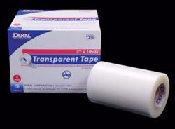 Picture of DUKAL SURGICAL TAPE - TRANSPARENT Surgical Tape, 1" X 10 Yds, 12 Rl/Bx, 12 Bx/Cs