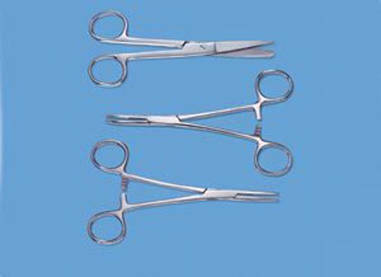 Picture of BUSSE STERILE FLOOR GRADE SINGLE USE INSTRUMENTS Kelly Hemostat, 5½", Straight, Sterile, 50/Cs