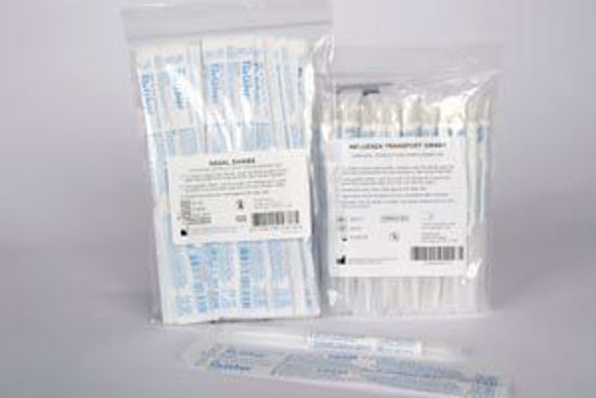 Picture of QUIDEL QUICKVUE® INFLUENZA SWABS Quickvue Influenza Transport Tubes, 25 Sterile Foam Swabs Inside Plastic Transport Tubes, For Use With Quickvue Influenza & Quickvue Influenza A+B Tests Only, 25 Swabs/Pk (US Only)
