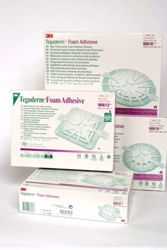 Picture of 3M™ TEGADERM™ FOAM ADHESIVE DRESSING Foam Adhesive Dressing, 5 ½" X 5 ½", Heel Design, 5/Bx, 4 Bx/Cs (US Only)