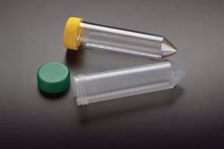 Picture of SIMPORT 50ML DISPOSABLE CENTRIFUGE TUBES 50Ml Centrifuge Tube, Sterile, Polystyrene, Green Cap, 25/Rack, 20 Rack/Cs