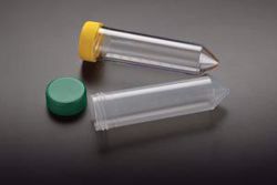 Picture of SIMPORT 50ML DISPOSABLE CENTRIFUGE TUBES 50Ml Centrifuge Tube, Non-Sterile, Polystyrene, Yellow Cap,  500/Cs