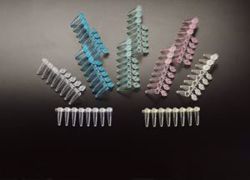 Picture of SIMPORT AMPLITUBE™ PCR REACTION STRIPS Thin Wall Reaction Strip, Attached Cap Strip, Pink, 125/Cs