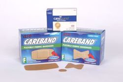 Picture of ASO CAREBAND™ FABRIC ADHESIVE STRIP BANDAGES Fabric Strip Bandage, X-Large 2" X 4", Latex Free (LF), 50/Bx, 12 Bx/Cs